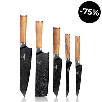 Mokuzai Knivsæt med 5 dele