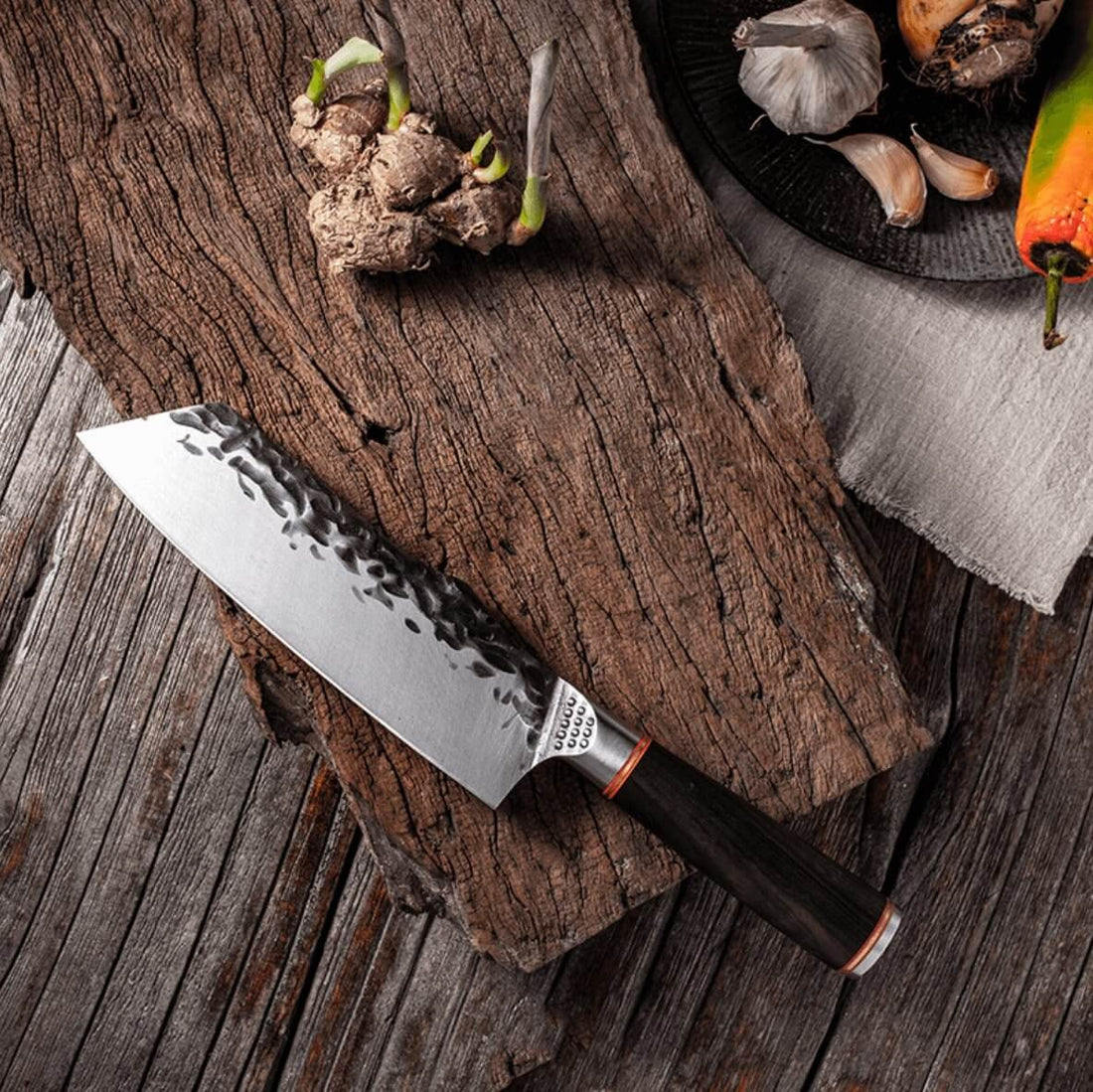 Rustikales Chefmesser - Küchenkompane