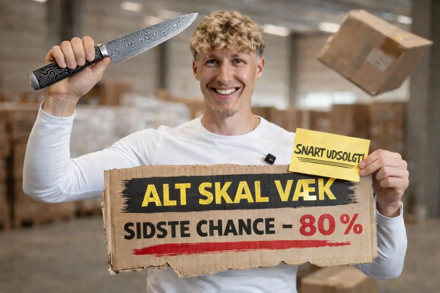 Alt skal væk – op til 80% rabat