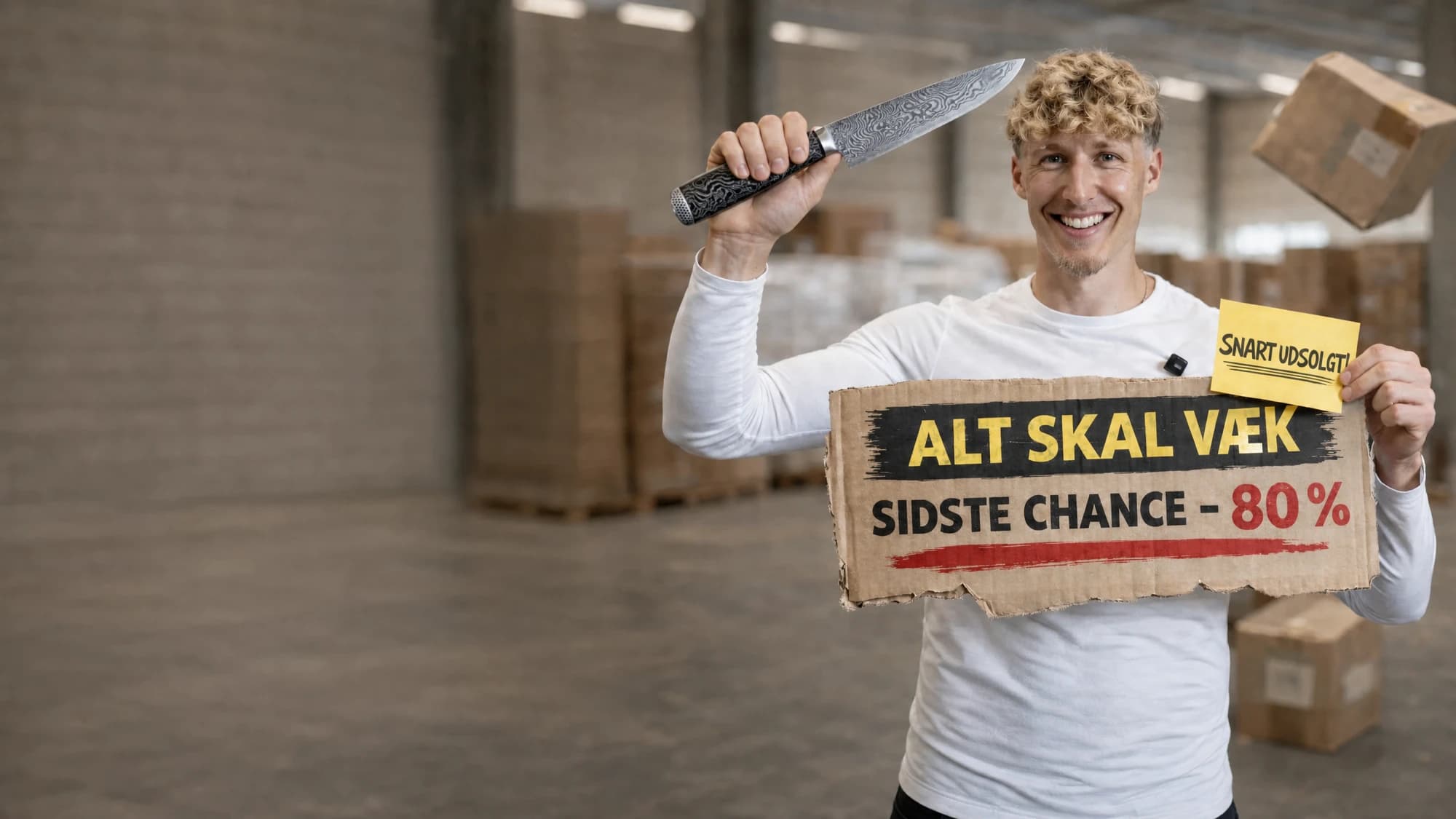 Alt skal væk – op til 80% rabat