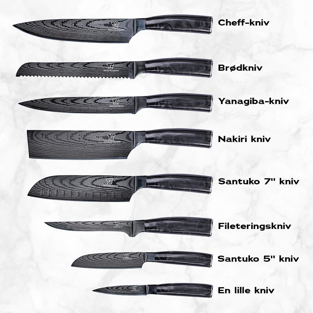 Kuro Knivsæt Premium