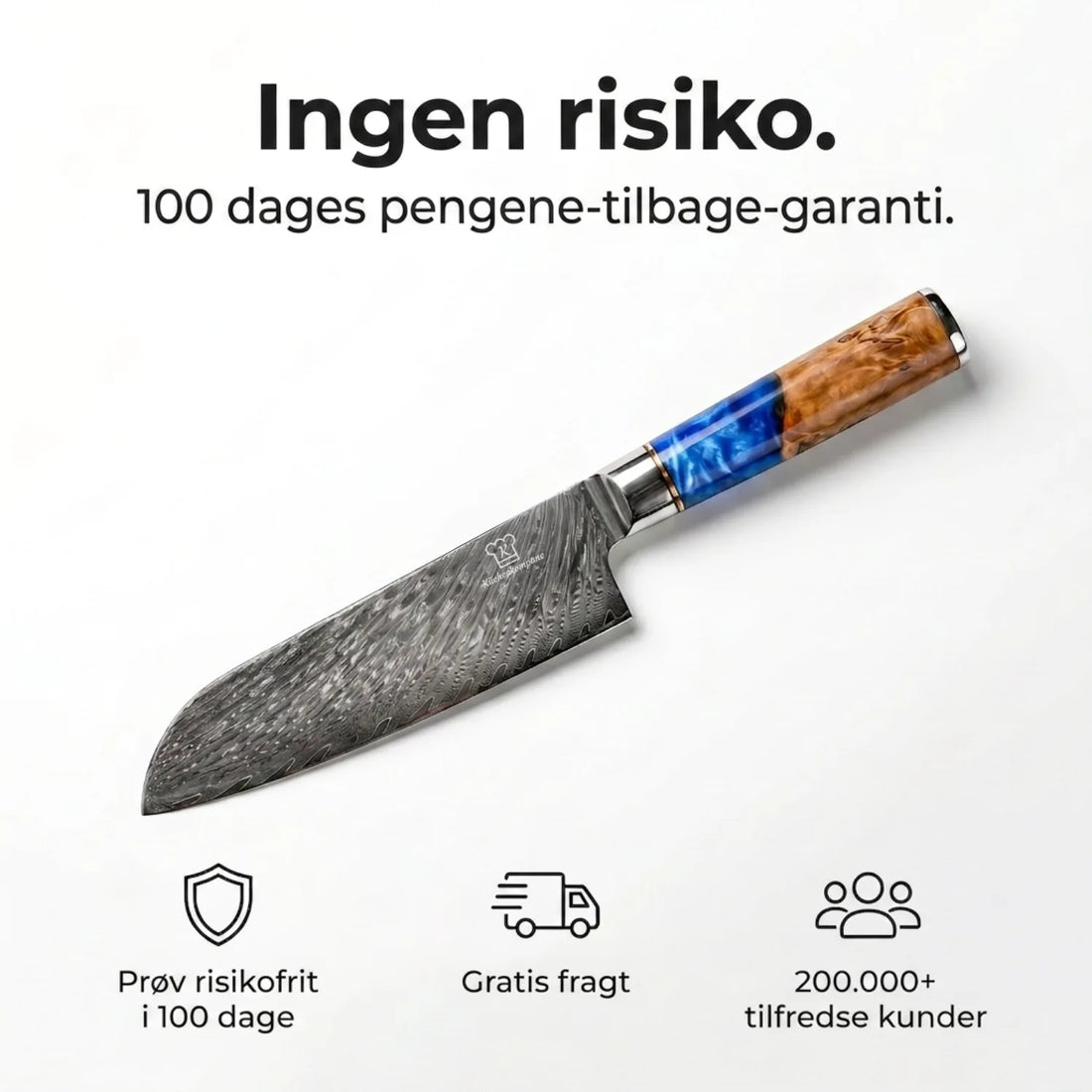 Aoki Santoku Damaskuskniv