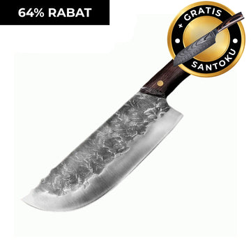 Rustik Kokkekniv + gratis Santoku