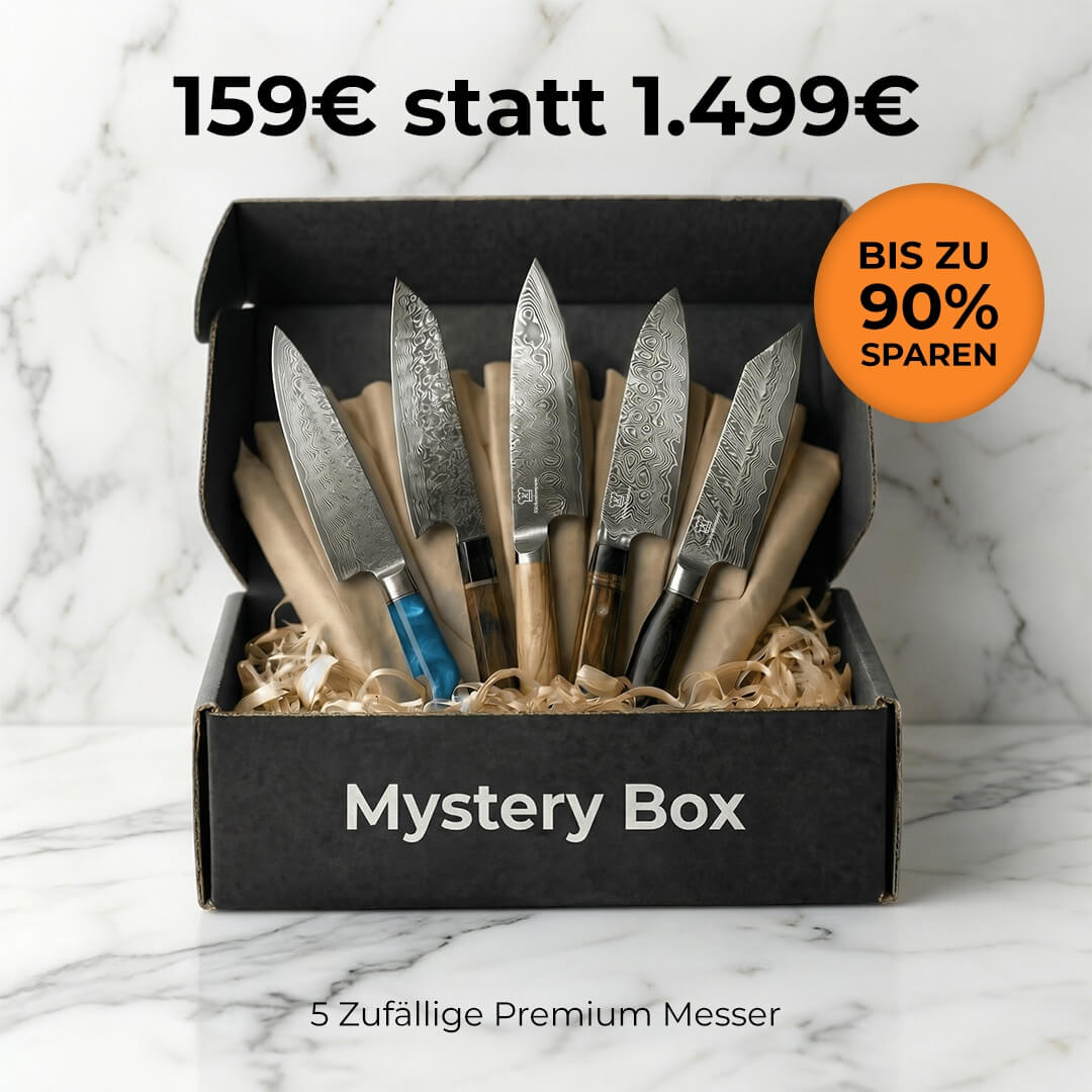 E-Mail: Mystery Box M / 5 tilfældige premium køkkenknive