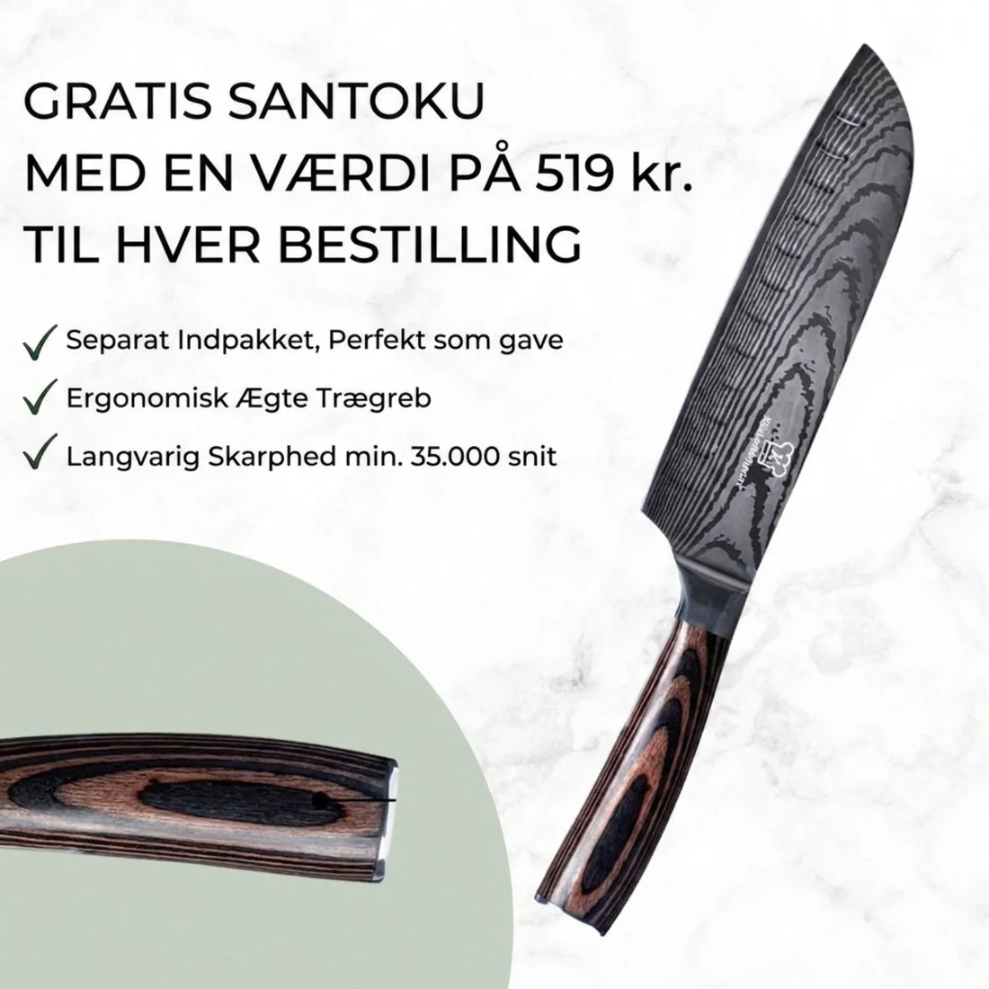 Asiatisk Knivsæt Premiere + gratis Santoku