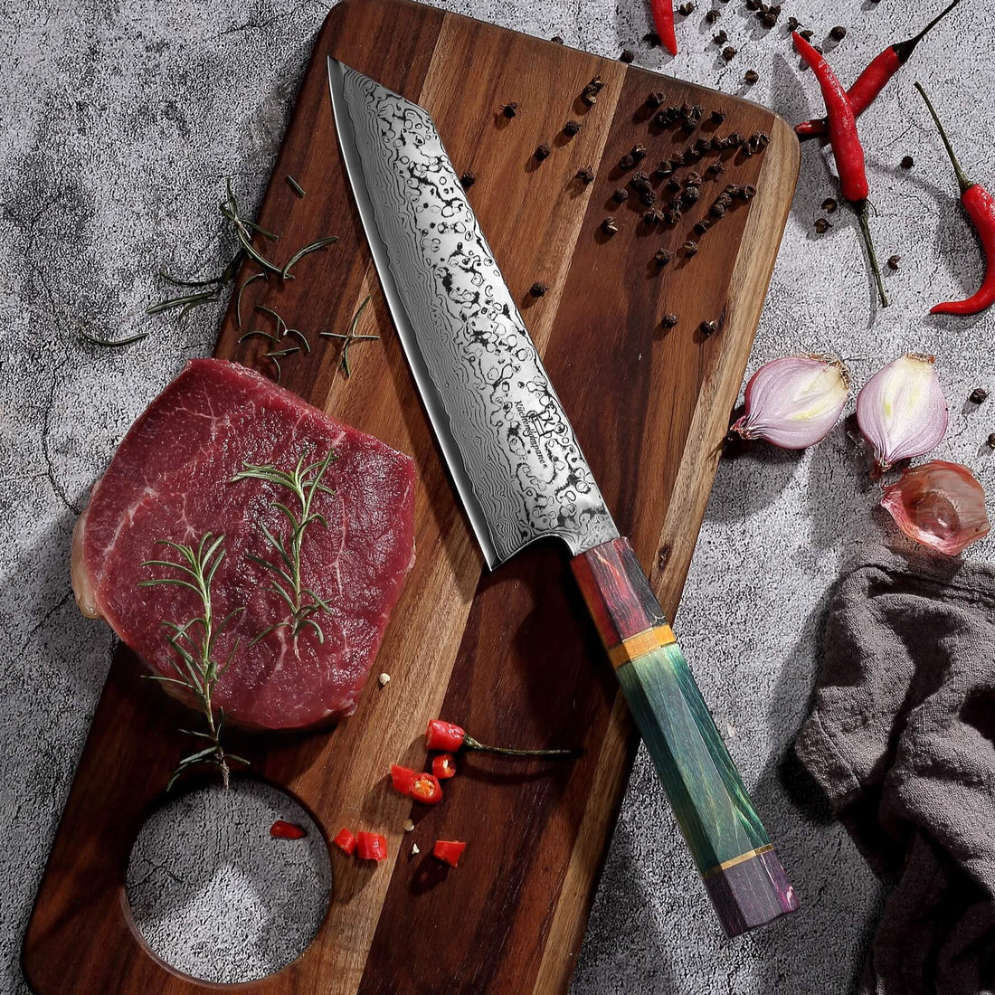 Damaskus Gyuto-kniv