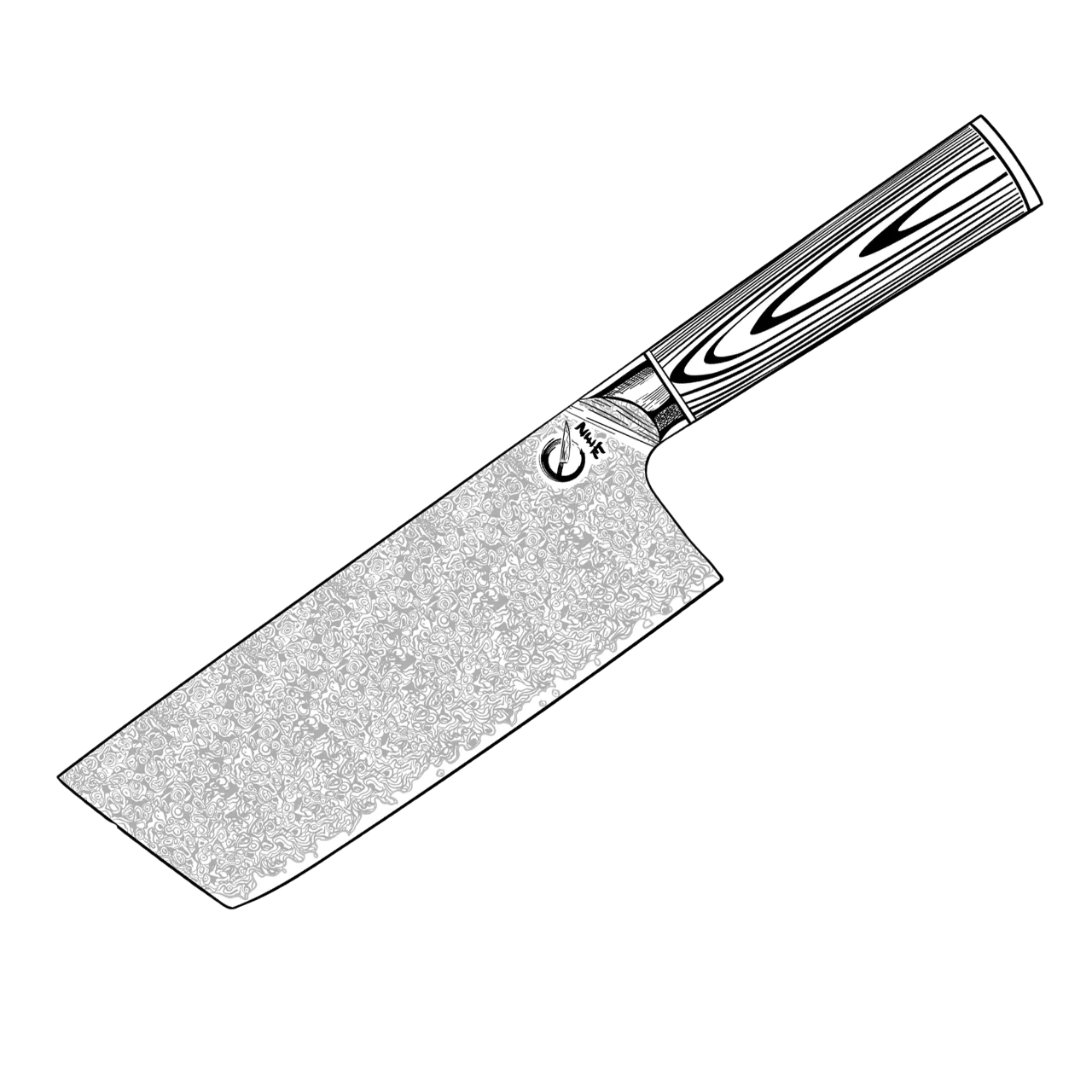 Hakki K Damaskus-kniv