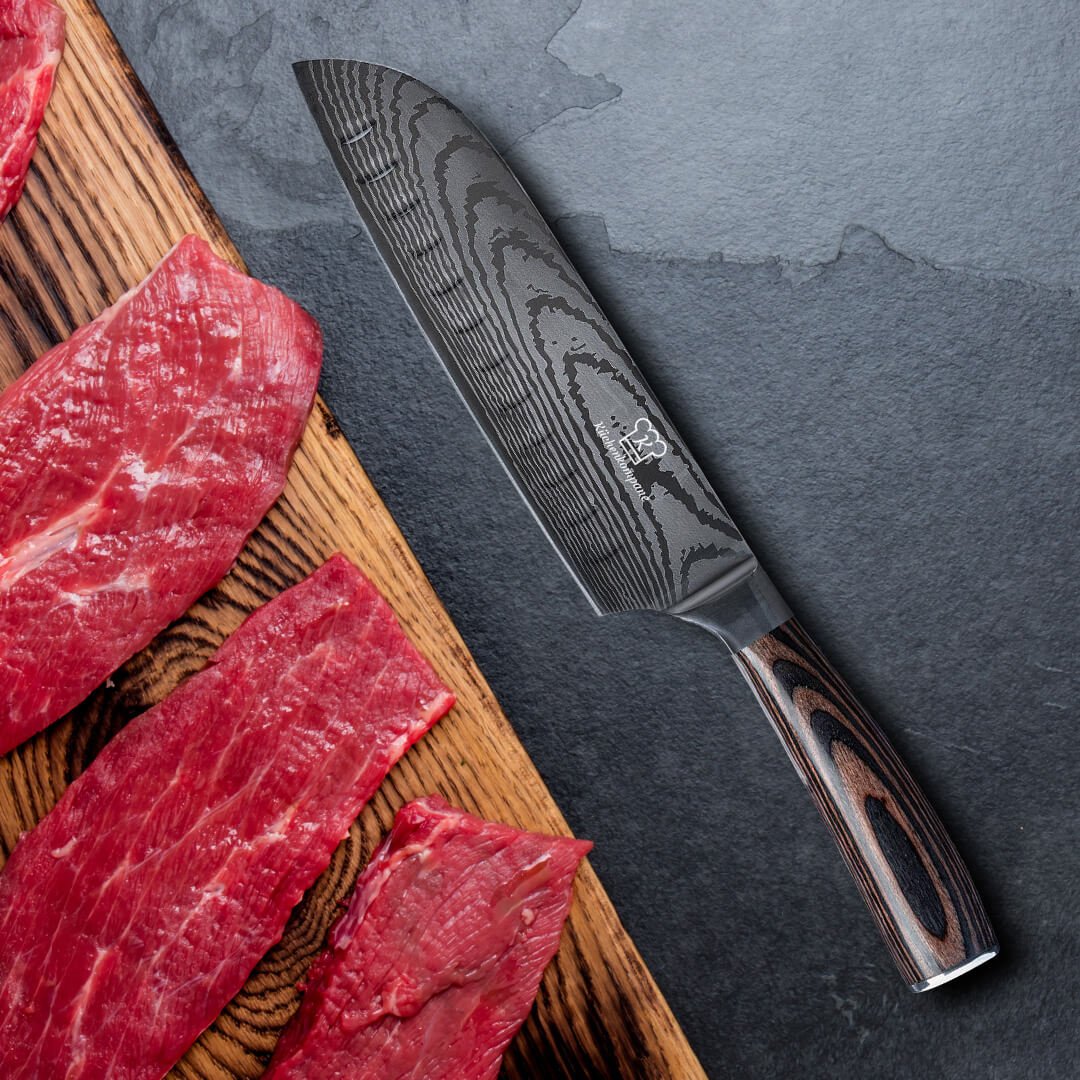 Asiatisches Santoku 7" - Küchenkompane